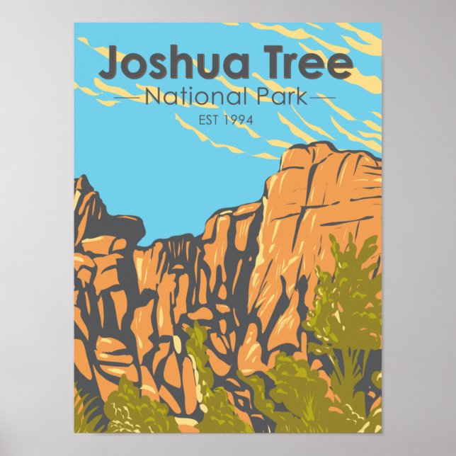 Joshua Tree National Park The Great Burrito Poster (Front)