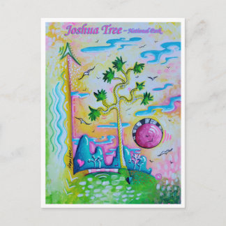 Joshua Tree National Park Travel Art Postcard