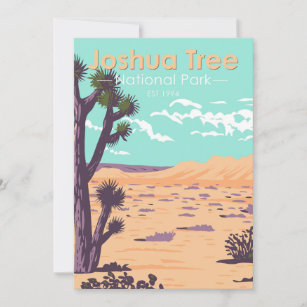 Joshua Tree National Park Tule Springs Vintage  Holiday Card