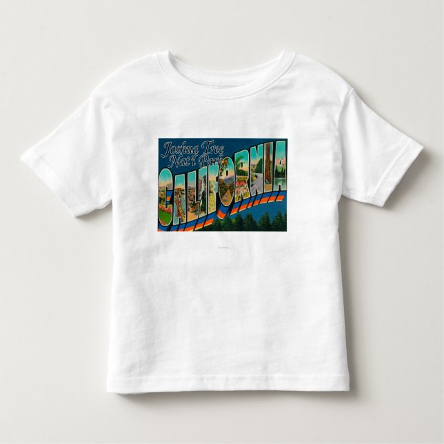Joshua Tree Nat'l Park, CA - Large Letter Scenes Toddler T-Shirt (Front)