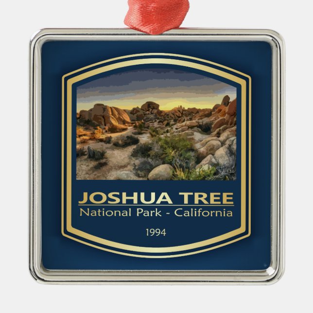 Joshua Tree NP (PF1) Metal Tree Decoration (Front)