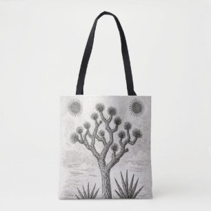 joshua tree sketch   desert sketch art tote bag
