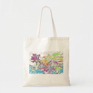 Joshua Tree watercolor tote