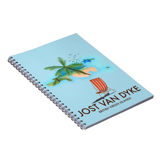 jost van dyke British Virgin Islands. Notebook (Right Side)
