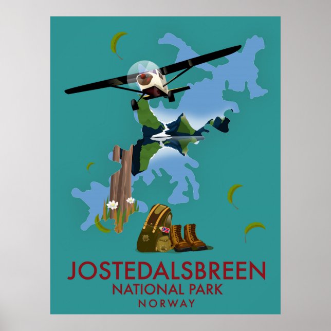 Jostedalsbreen National Park Flight poster (Front)