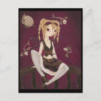 Jouney - Steam punk Fairy Post Card