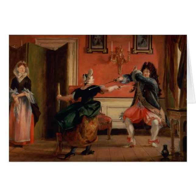 Jourdain Fences his Maid (Front Horizontal)