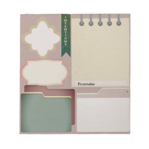 Journal Diary Pink Personal ScrapbookPaper Notepad