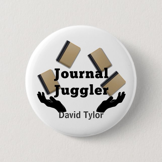 Journal Juggler 6 Cm Round Badge (Front)