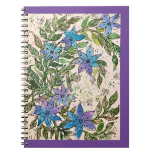 Journal/Notebook– Blue Star Flower Notebook