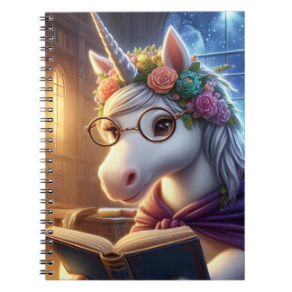 Journal - unicorn reading book
