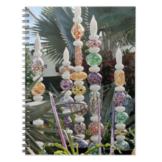 Journal with colorful glass