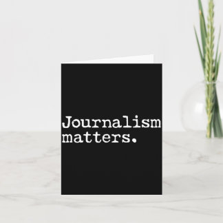Journalism Matters Support Fee Press Freedom of Card