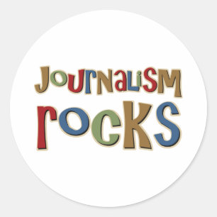 Journalism Rocks Classic Round Sticker