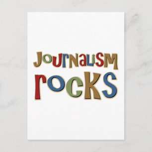 Journalism Rocks Postcard