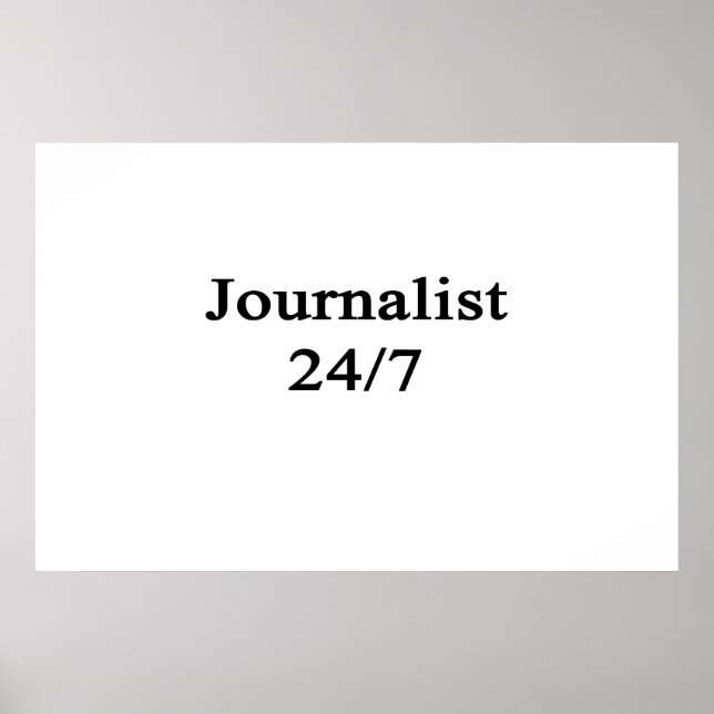 Journalist 24/7 poster (Front)