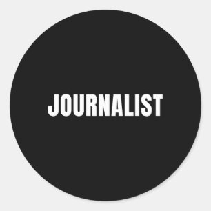 Journalist Classic Round Sticker