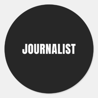 Journalist Classic Round Sticker