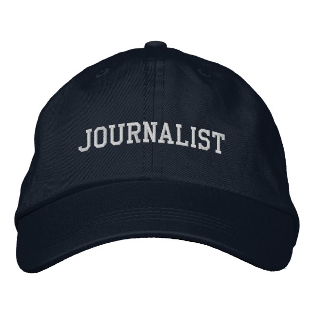 Journalist Embroidered Hat (Front)