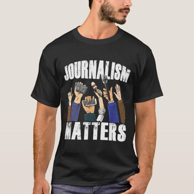 Journalist Freedom Press Article Writer Journalism T-Shirt (Front)