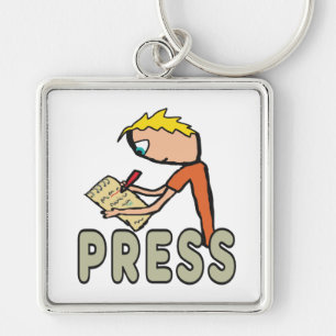 Journalist Press Reporter Key Ring
