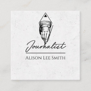 Journalist Square Business Card