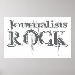 Journalists Rock Poster