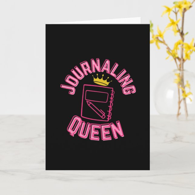 Journalling Queen Card (Yellow Flower)
