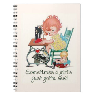 Journals: Just Gotta Sew Spiral Notebook