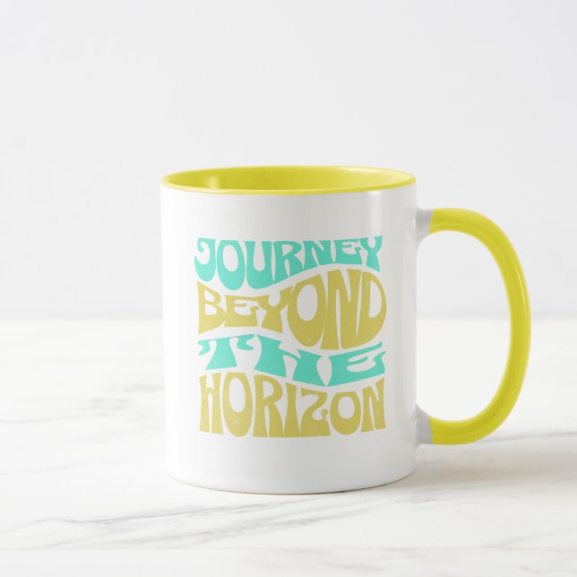 Journey Beyond the Horizon – Inspirational Travel  Mug (Right)