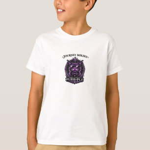 Journey Boldly–Professor Purr-Ple Graphic T-Shirt