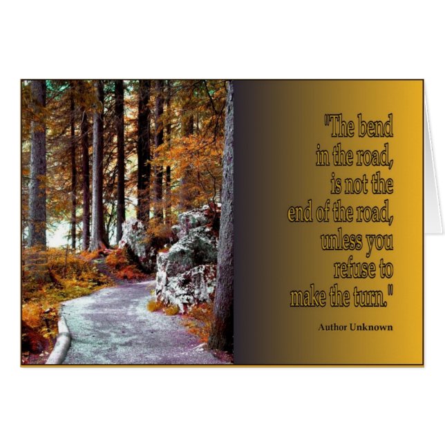 Journey Card, blank inside (Front Horizontal)