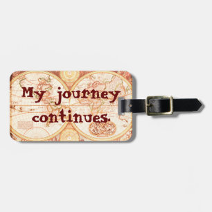 Journey continues - luggage tag