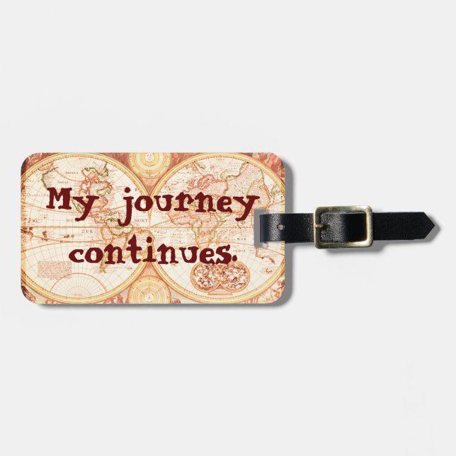 Journey continues - luggage tag (Front Horizontal)