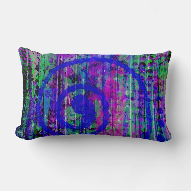Journey Into My Imagination Abstract Lumbar Cushion (Front)