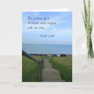 Journey of a Thousand Miles Good Luck Card