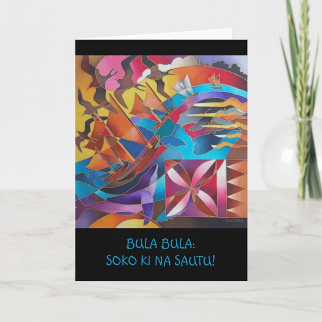 "JOURNEY OF THE VAKA II" CARD (Front)