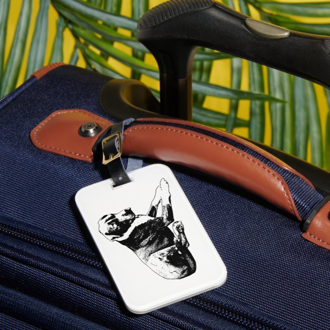 Journey Rest, Bold Cue Luggage Tag (Front Insitu 1)