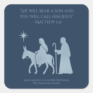 Journey to Bethlehem Sticker – Mary and Joseph
