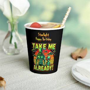 Journey to Extraterrestrial Realms Now! Paper Cups