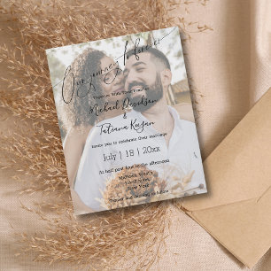  Journey to Forever wedding photo Invitation