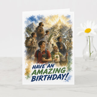 Journey to Heaven Saints Birthday Card