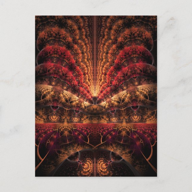 Journey to Infinity fractal artwork Postcard (Front)