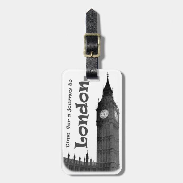 Journey to London Luggage Tag (Front Vertical)