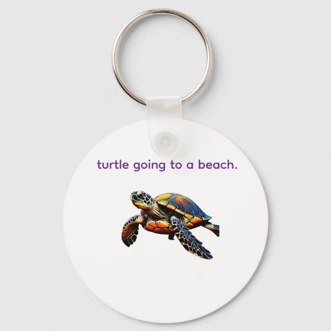 Journey to Shore: The Turtle’s Path Key Ring (Front)