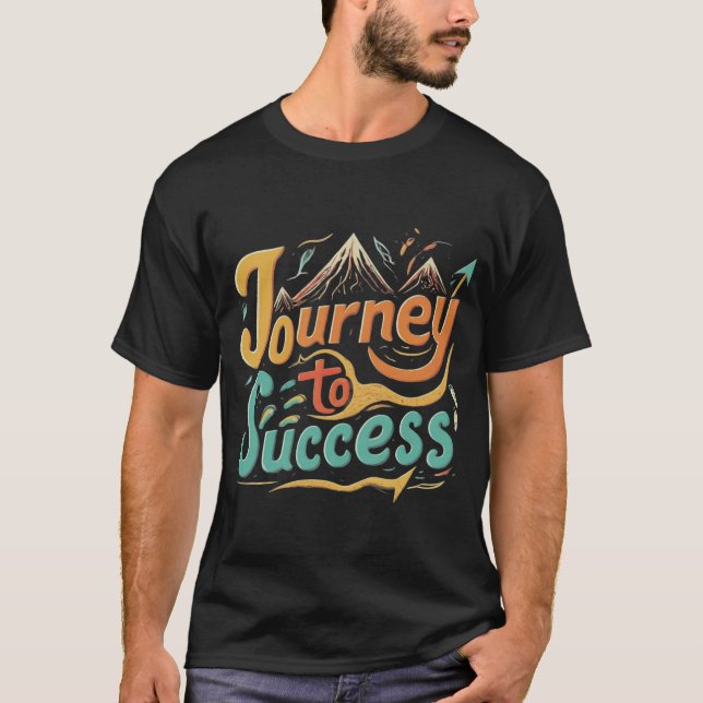 journey to success Design men's T-Shirt  (Front)