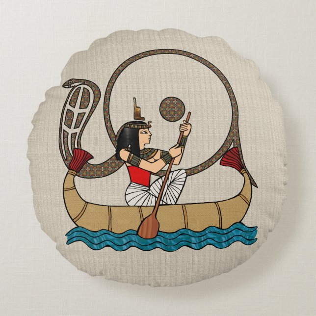 Journey To The Afterlife Round Cushion (Front)