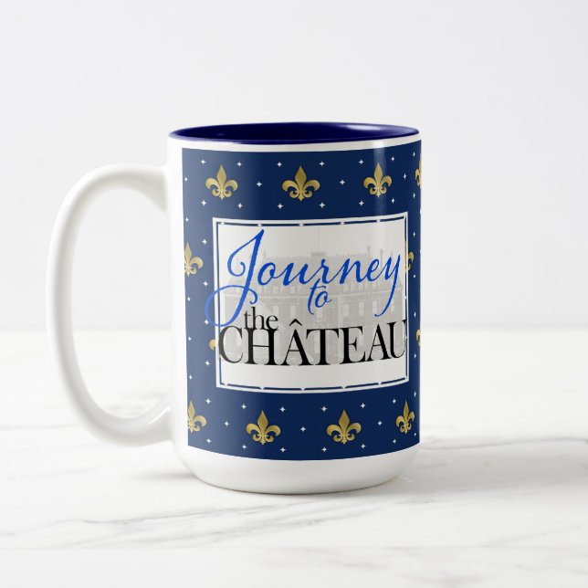 Journey to the Chateau Fleur de Lis Mug (Left)