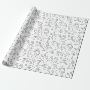Journey to the Chateau Warbler Grey Wrapping Paper
