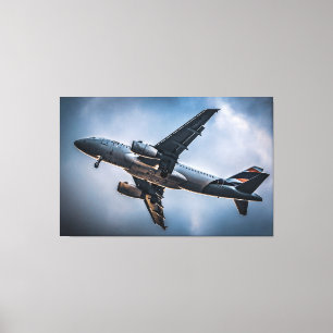 Journey to the Clouds: Aviation Photography Canvas Print
